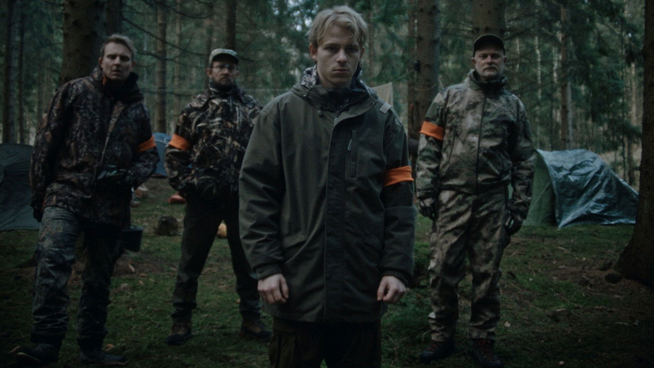 Trees Painted in Tar