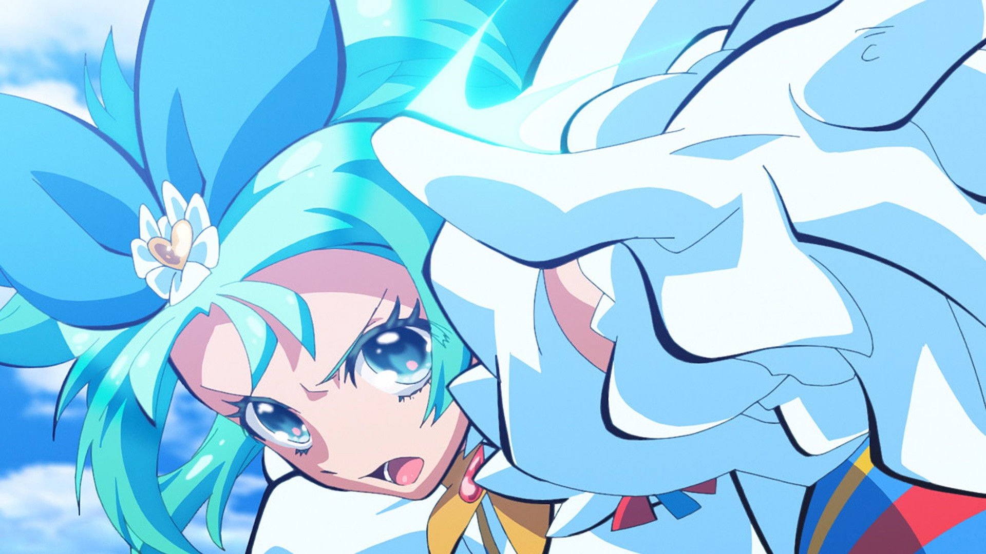 A Girl Giving It Her All