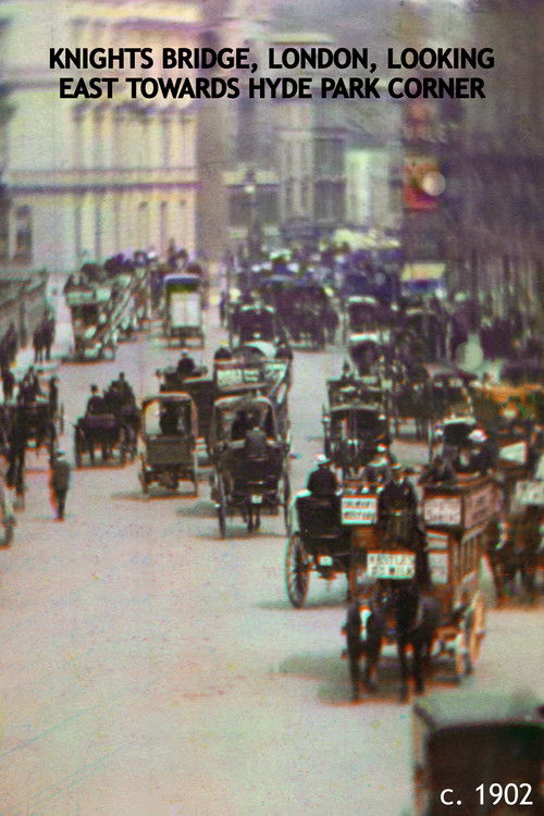 Knights Bridge, London, Looking East Towards Hyde Park Corner