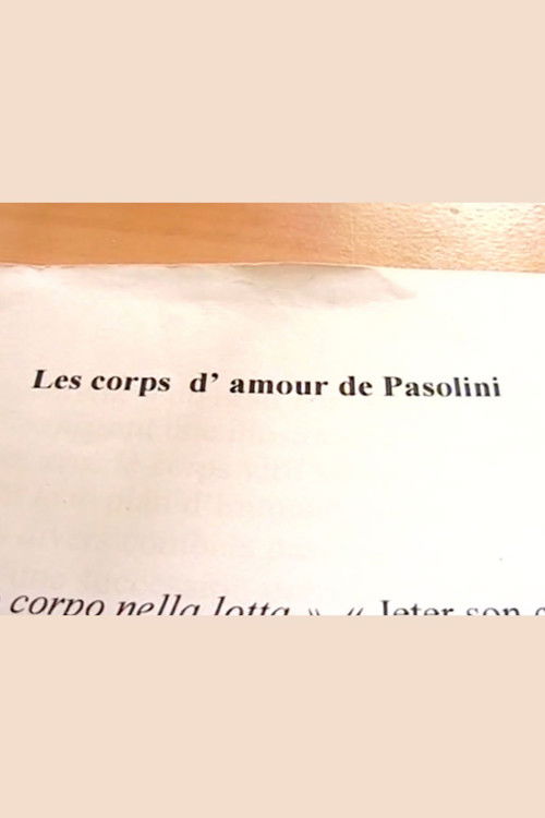 Les corps d'amour de Pasolini