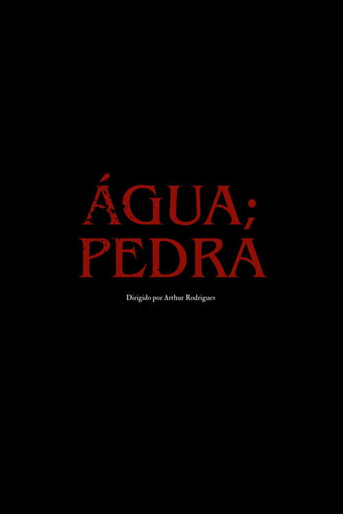 água; pedra