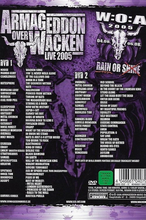 Armageddon Over Wacken 2005 - Rain Or Shine