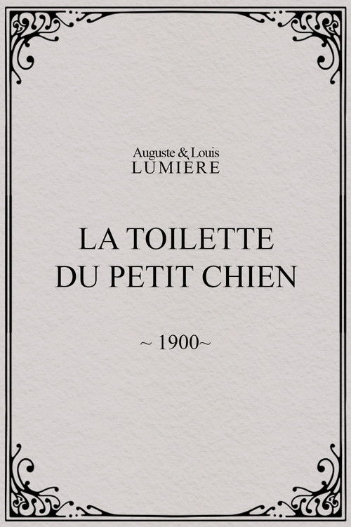 La toilette du petit chien